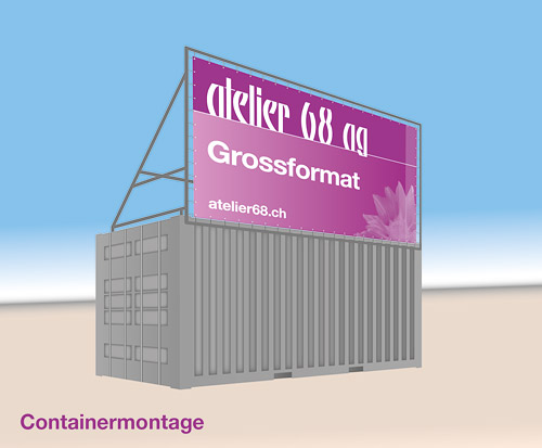 Montage mit Container