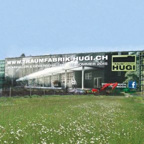 Megaposter 1500 m2 an Gerüst